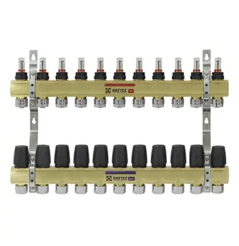 Колектор з витратомірами Raftec GOLD 1"х11 LCR-1.11