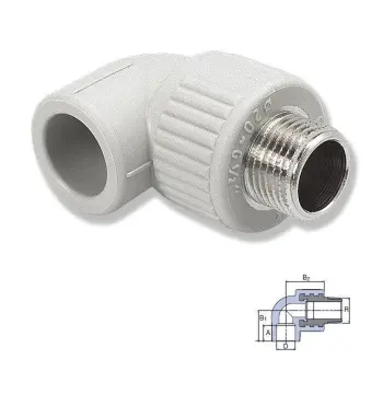 Коліно PPR Ekoplastik ЗЗ 20х1/2"