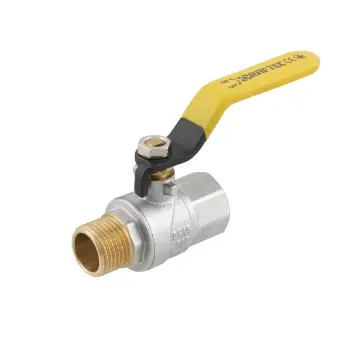 Кран шаровой Raftec YELLOW PN40 ЗВ 1/2" ручка GRH11