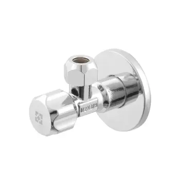 Кран кутовий з керамічним запірним елементом Raftec PN10 ЗЗ 1/2"x3/8" VBE 01005