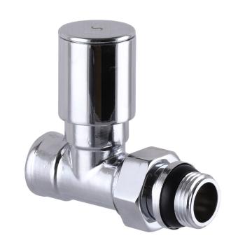 Кран вентильный прямой с американкой SOLOMON 1/2″ CHROM 1875 с уплотнителем