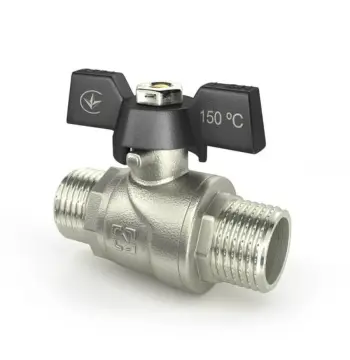 Кран кульовий Raftec BLACK DN20 ЗЗ 3/4" метелик DRB2121