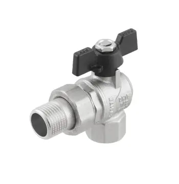 Кран шаровый Raftec BLACK DN15 НВ 1/2" бабочка DRBS1-U
