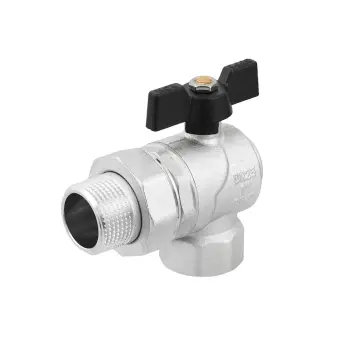 Кран шаровый Raftec BLACK DN25 ВН 1" бабочка DRBS3-U