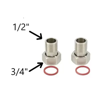 Полузгон с накидной гайкой для счетчика Raftec 1/2" пара HDV-1