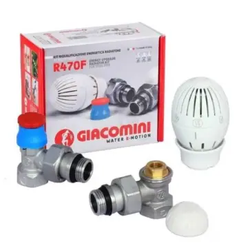 Термостатический комплект угловой Giacomini 1/2"х1/2" R470FX003