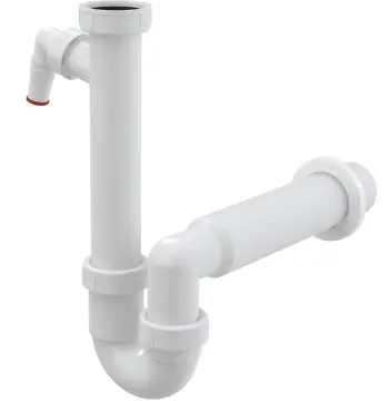 Сифон трубчастий 6/4" ф50 мм AlcaPlast A81-DN50