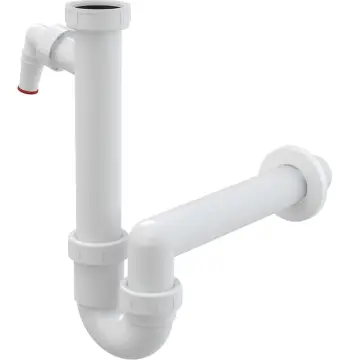 Сифон трубчастий 6/4" ф40 мм AlcaPlast A81-DN40
