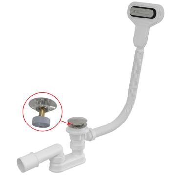 Сифон для ванни Alcaplast click-clack, плаский перелив, CHROM A516CKM