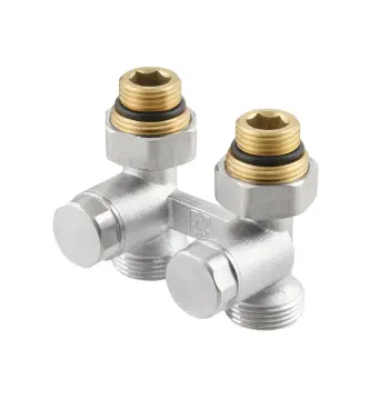 Узел Raftec нижнего подключения радиатора прямой 1/2"х3/4" HRKS11