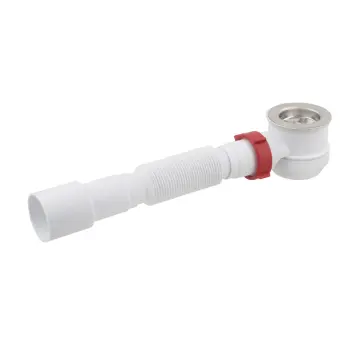 Сифон для душового піддону PLM 1 1/2" та гофротрубою 40x40/50