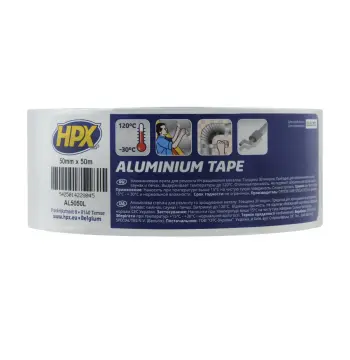 Лента алюминиевая HPX односторонняя 50мм х 50м x 0,03мм AL5050L