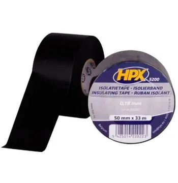 Лента ПВХ изоляционная 50мм х 33м HPX5200 черная IB5033