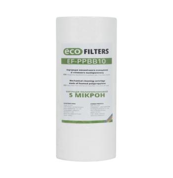 Картридж механічного очищення зі спіненого поліпропілену Eco Filters EF-PP BB10 5 мкм