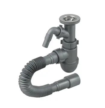 Сифон для умивальника з відведенням під пральну машину SantehPlast 1 1/2" 8LN 03.01