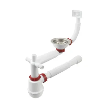 Сифон для мийки PLM 3 1/2"x40 з гофротрубою 40x40/50 євро
