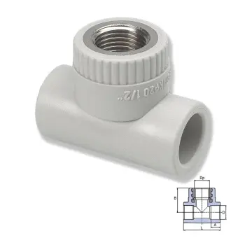 Тройник ровный Ekoplastik 32х1" STKI03232X