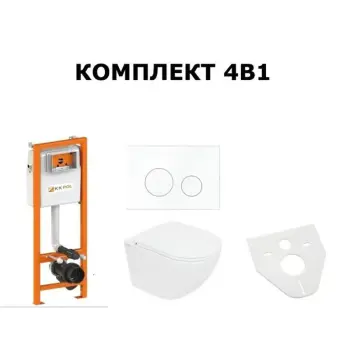 Комплект унітаз VENTA FOKUS+ Інст ZSP/M400/0/K KK pol+Клав.SSPP/110/0/К+.пан.AKC/108/0/T