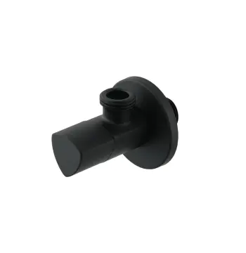 Кран приборный угловой Raftec Relo Black 1/2" VKB80101