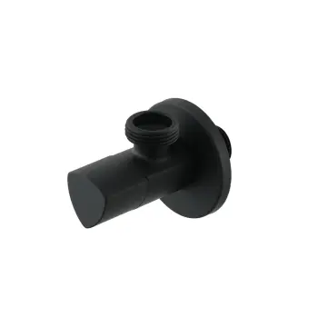Кран приборный угловой Raftec Relo Black 1/2"x3/4" VKB80102