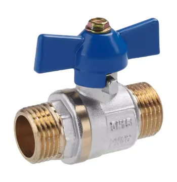 Кран кульовий VALVES 1/2" ЗЗ (синій метелик)