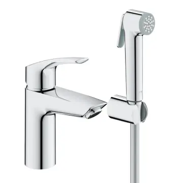 Смеситель для раковины с гигиеническим душем Grohe Eurosmart New (23124003)