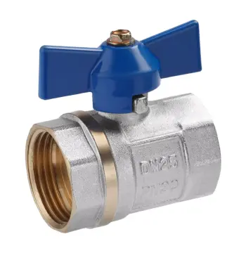 Кран кульовий VALVES 1" ВВ (синій метелик)