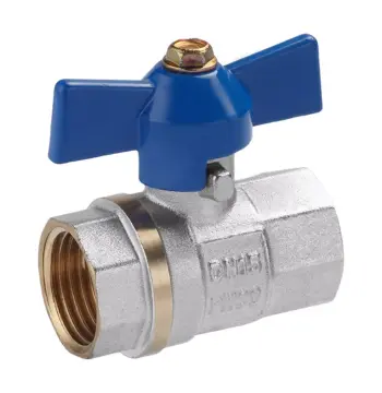 Кран кульовий VALVES 1/2" ВВ (синій метелик)