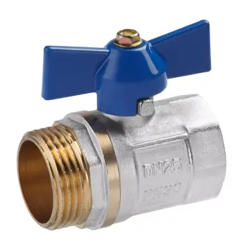 Кран кульовий VALVES 1" ВЗ (синій метелик)