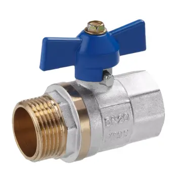 Кран кульовий VALVES 3/4" ВЗ (синій метелик)