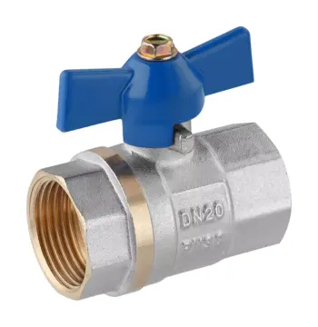 Кран кульовий VALVES 3/4" ВВ (синій метелик)