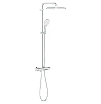Душевая система с термостатом для настенного монтажа Grohe Tempesta System 250 Cube (26689001)