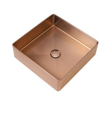 Умивальник Platinum Handmade PVD мідний 400x400 мм