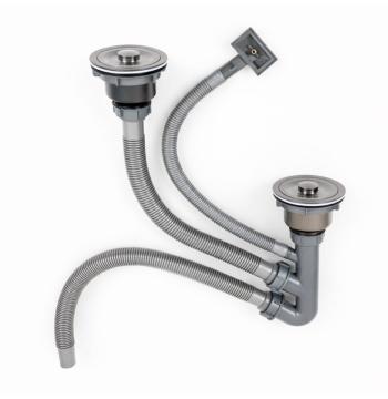 DST-B сифон подвійний ТМ Platinum PVD чорний