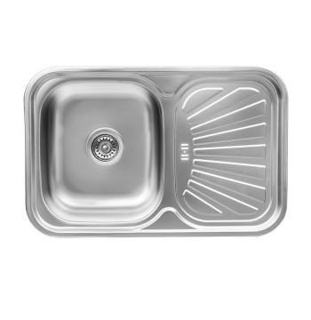 Кухонна мийка з нержавіючої сталі Valeso САТИН 7549 (0,8/180 мм)
