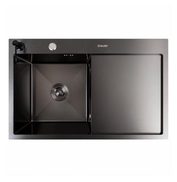 Кухонна мийка CM 78*50 L PVD чорна VALESO Handmade 3.0/1.0