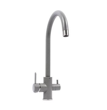 9A NESP (8204) змішувач кухонний Platinum СІРИЙ МУСОН