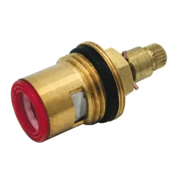 Кран-букса для смесителя EUROPRODUCT KB-004-CER латунная 1/2" на 24 шлица с короткой юбкой (AC0532)