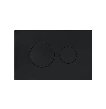 Клавіша змиву Qtap Standard 152x236x28 мм, Matt Black, кругла QTSTD164BLM49470