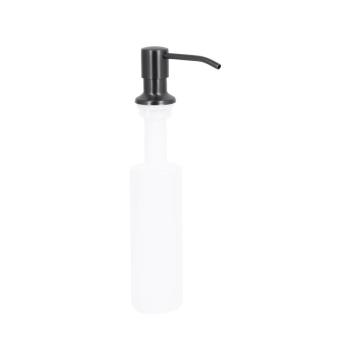 Дозатор для миючого засобу Lidz Acsis LA30 Brushed Black PVD, круглий LDACSLA30BLM49827