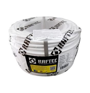 Провід ПВС RAFTEC 3х1.5 (круглий, багатожила, білий) 100 м