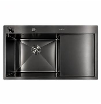 Кухонна мийка PVD чорна CM 100*50 L VALESO Handmade (3.0/1.0)
