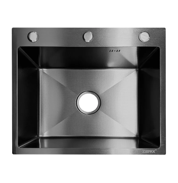 Мойка из нержавеющей стали ZERIX ZH5045 MICRO DECOR GRAPHITE (3.0/0.8) (цвет графит) (ZX6169)
