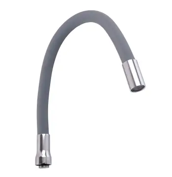 Вилив змішувача GLR-GRAY-55 для кухні Гофрований , силікон Сірий , 3/4″ВН