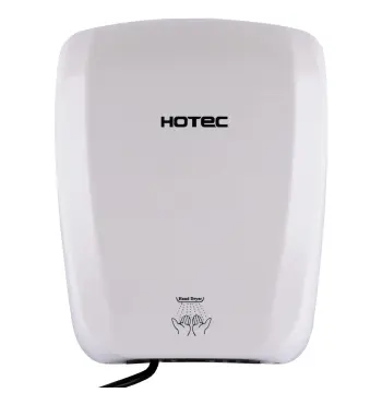 Сушилка для рук HOTEC 11.231 ABS White сенсорная, корпус пластик белый (220В ,1800Вт)