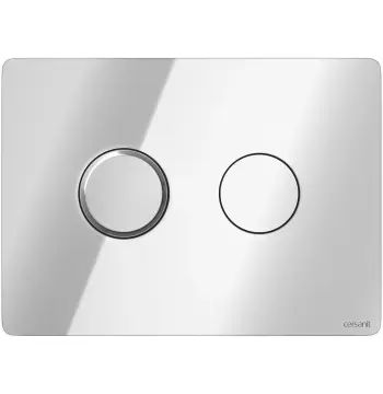 Кнопка смыва Cersanit ACCENTO CIRCLE PNEUMATIC глянцевая хром