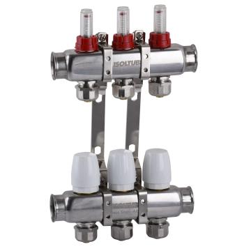 Коллектор ISOLTUBEX SPAIN INOX AISI-304 нержавеющая сталь CO-3 (1″х3)