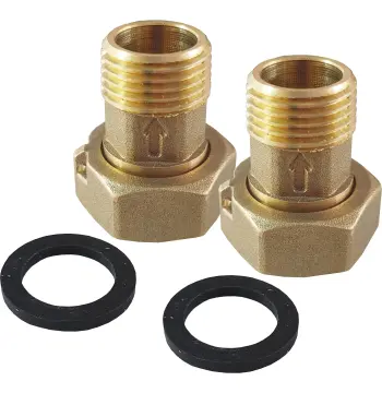 Комплект штуцеров 3/4″Вх1/2″Н латунный LR433L OPTIMUM