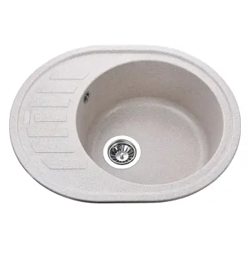 Гранитная мойка Globus Lux ARNO миндаль 620х500мм-А0008