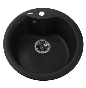 Гранитная мойка Globus Lux ORTA черный 485мм-А0002